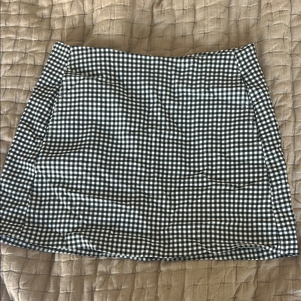 Urban Outfitters Black and White Mini A-line Skirt